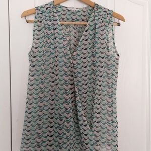 CAbi Tweet Bird Chiffon Blouse